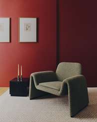 Кресло Melvia из зеленого шенилла