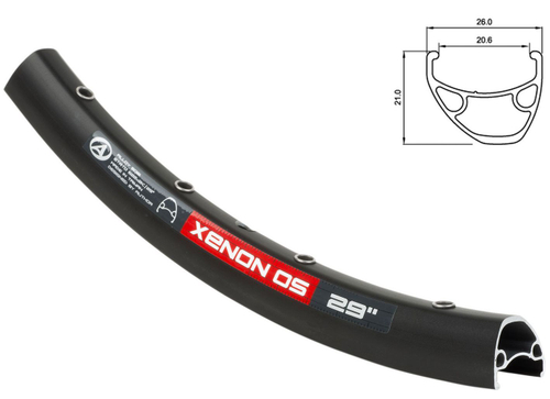 Обод 29/28" двойной пист д/диск торм (622х26/20,6х21 32отв) спорт черн Xenon Pro 29 AUTHOR