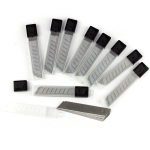 Лезвия для ножа канцелярского Alingar, 18 мм (10 шт.), пластиковый пенал