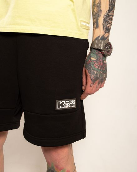 Шорты КУЛЬТУРА OverSize "basic" трикотажные (Чёрный)