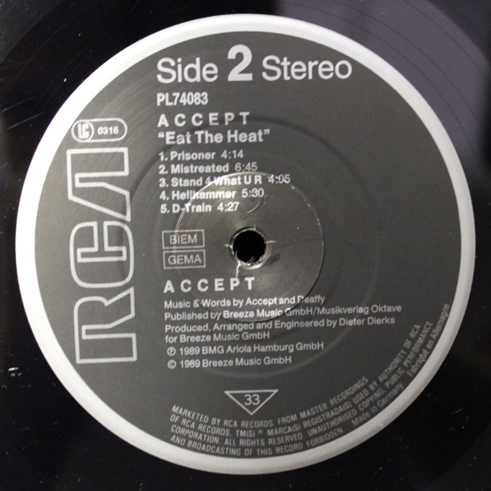 Accept / Eat The Heat (LP)