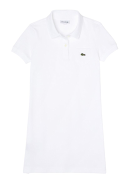 Платье для девочки теннисное Lacoste Pique Polo Dress - белый
