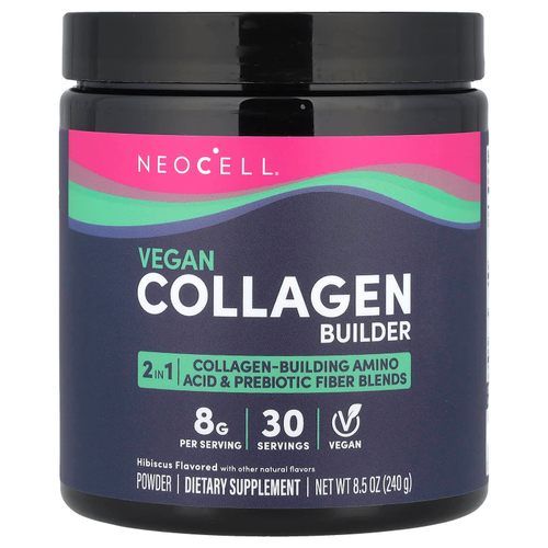 NeoCell, Vegan Collagen Builder, порошок из гибискуса, 240 г (8,5 унции)