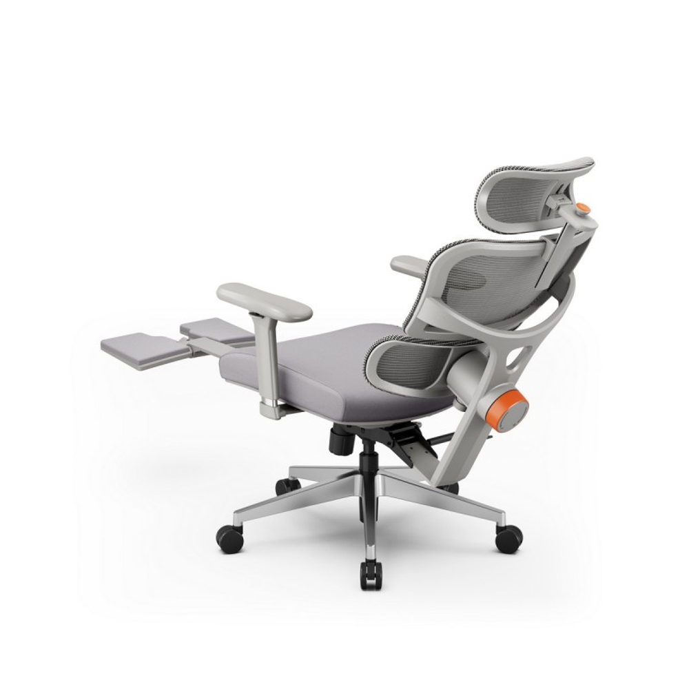 Эргономичное компьютерное кресло FoxGear NETZ модель X, серый (FG-NETZ-X-GY)