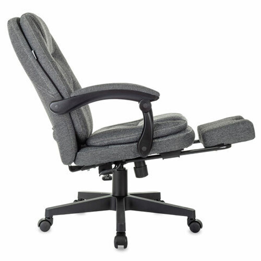 Кресло офисное CH-868MSG-BF, синхромеханизм, вибромодуль, подставка для ног, ткань, серое, 1998751