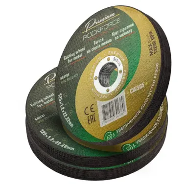 Круг отрезной по металлу 125x1,2x22,2мм(30шт к-т) RockFORCE RF-CW505 PREMIUM[30шт к-т]
