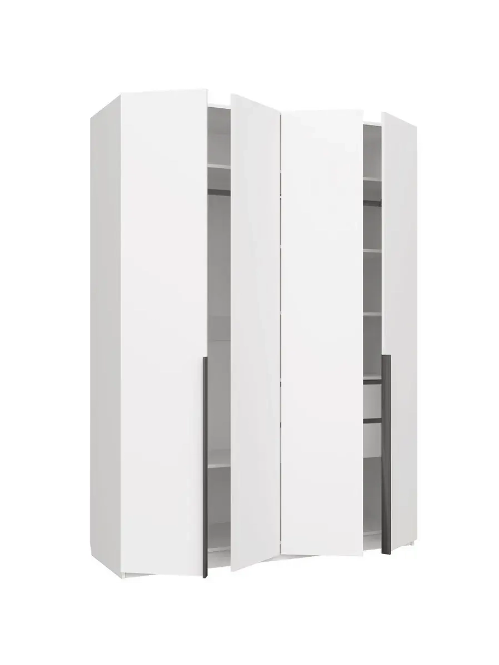 Шкаф для одежды Чарли №24 160см; цвет белое сияние