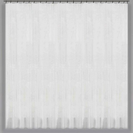 Занавеска из вуали "Ф. ЭЛЬЖБЕТА", цвет белый, на шторной ленте, Польша.