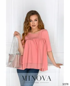 Блуза 1032-пудра Minova