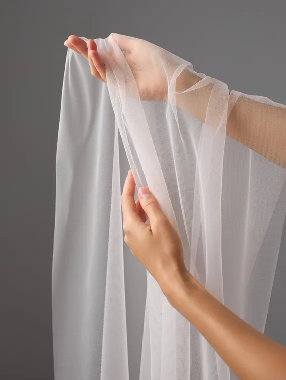 Бюстовая неэластичная сетка Lauma оптом, арт.480, серебристый пион 168