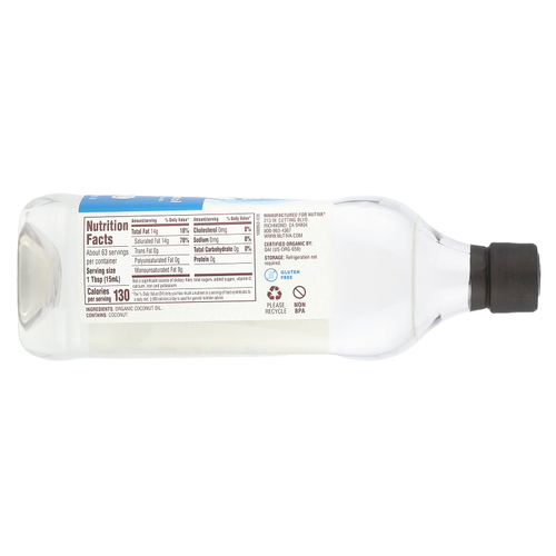 Nutiva, жидкое органическое кокосовое масло, 946 мл (32 жидк. унции)