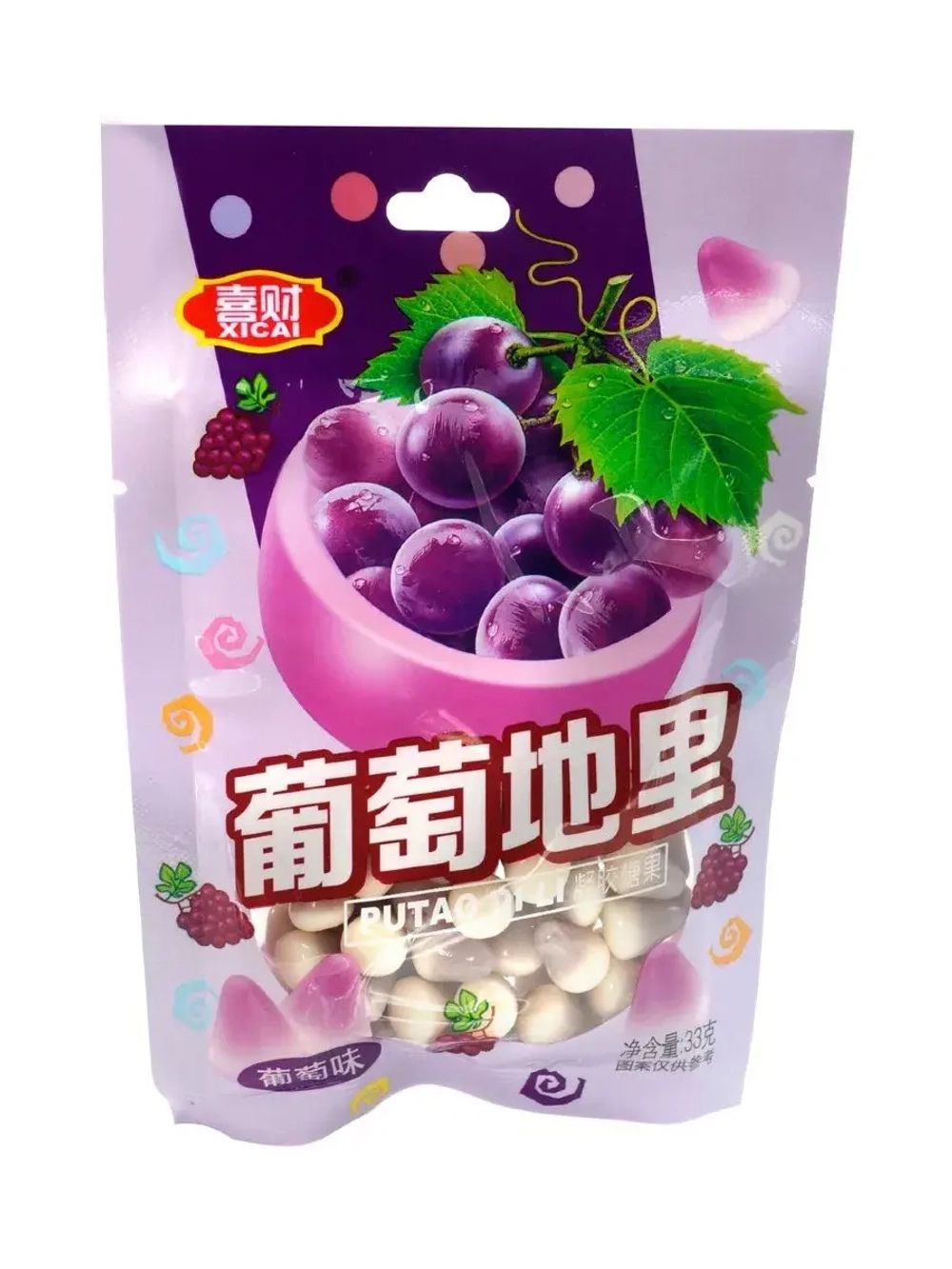 Жевательные конфеты с фруктовым джемом ассорти 33 г * 20 шт