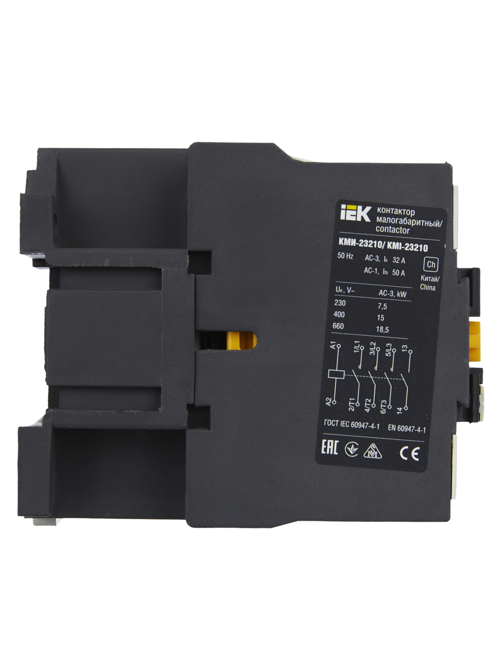 Контактор КМИ-23210 32А 230В/АС3 1NO IEK