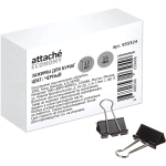 Зажимы для бумаг Выбор есть (Attache Economy) 15 мм чёрные (12 штук в упаковке)