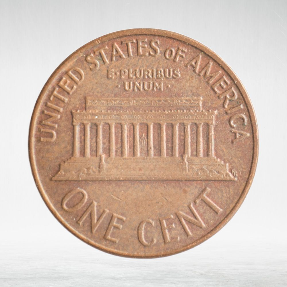 USA, 1 Cent, 1964 - Lincoln Memorial Cent, VF