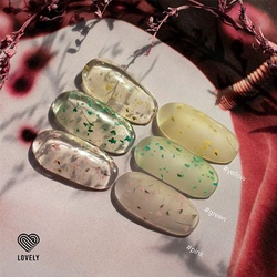 Гель-лак с сухоцветами Lovely "Floral", оттенок зеленый, 5 мл