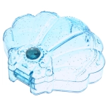 Шкатулка пластиковая «KiKi HAUS», ракушка, цвет голубой, 11*9.5*3.5см (в пакете)