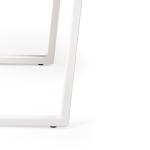 Стол деревянный Woodville Лота Лофт 140х80 белый матовый, бетон светлый, ножки белые