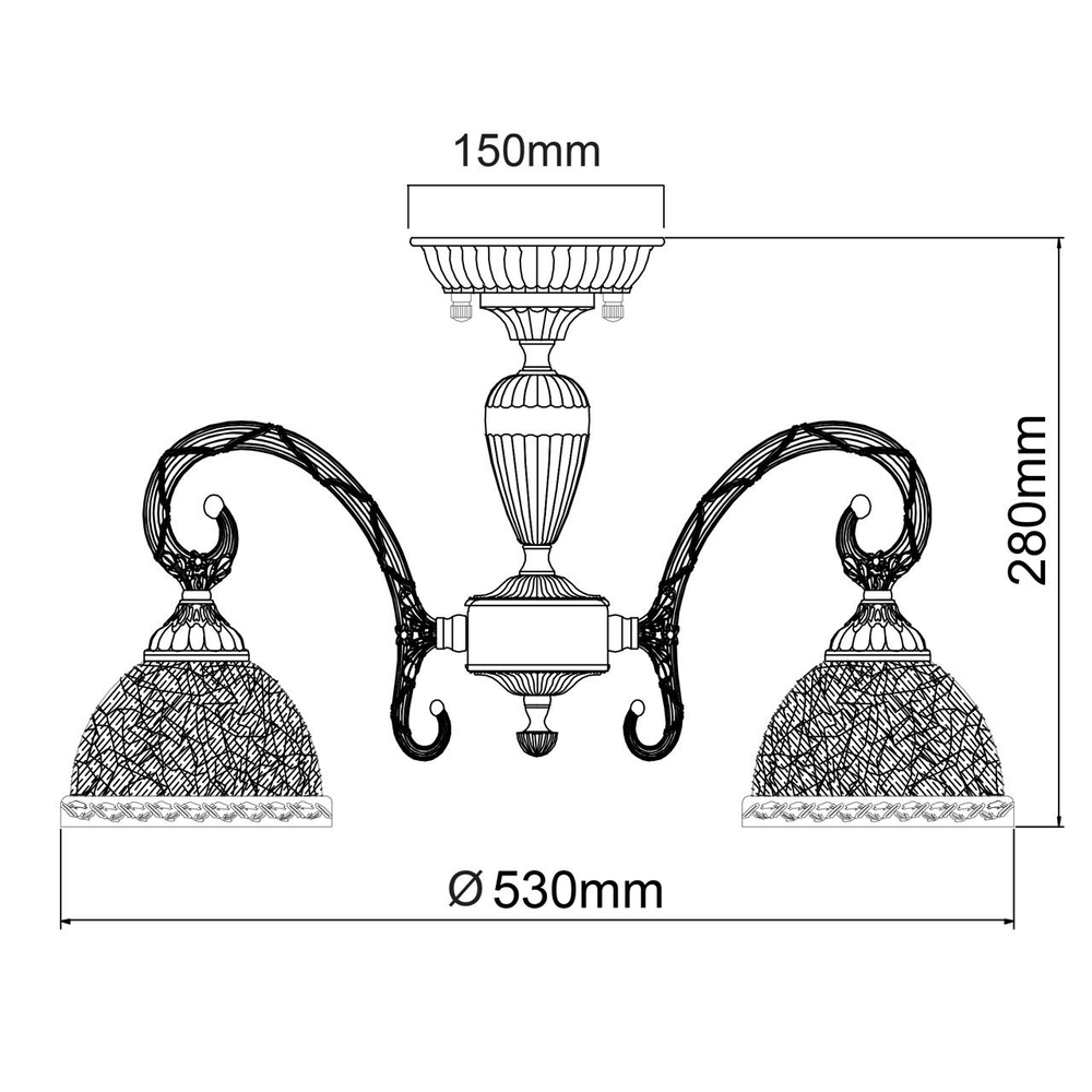 Люстра MW-Light Аманда кабинет, гостиная