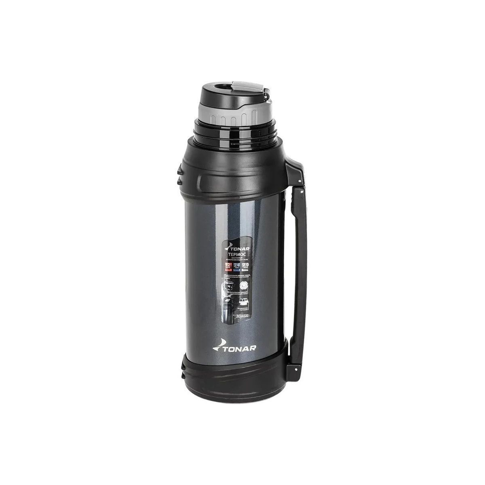Термос TONAR (T-KD-9010-2) 2000ML синий (крышка-кружка, доп.пл.чашка, ручка)