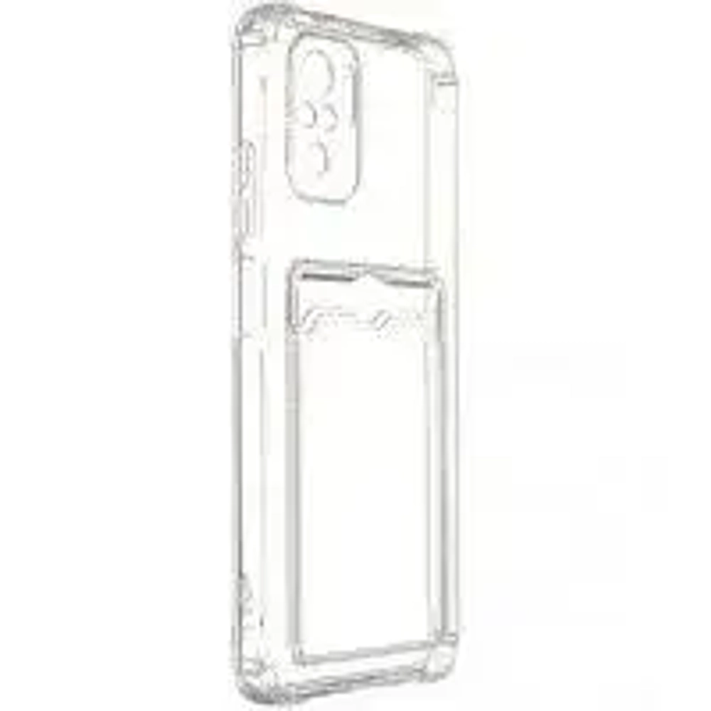Чехол-накладка Keephone Shield Series для Samsung Galaxy S23 Ultra c держателем для карт пластиковый (прозрачный)