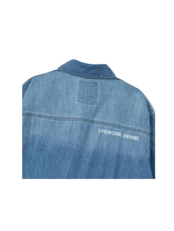 Джинсовая рубашка с двумя карманами