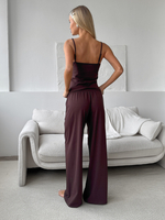 Комплект пижамный шоколадный