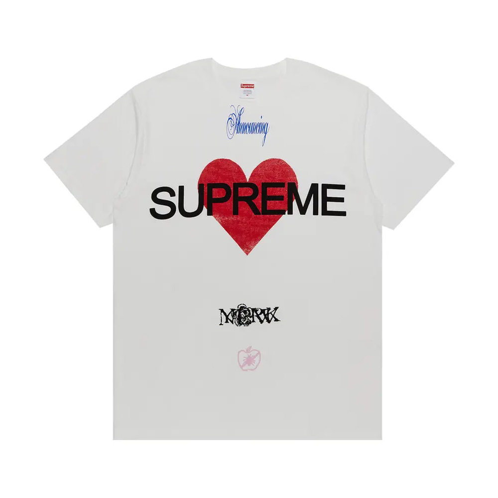 Футболка Supreme Announcing White