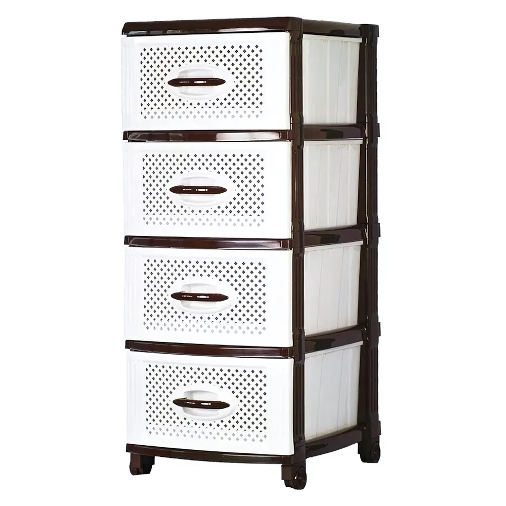 Комод (Шоколадно-белый)