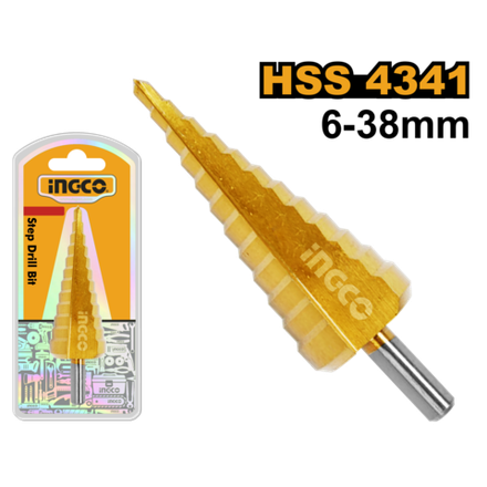 Сверло ступенчатое INGCO AKSDS63803 INDUSTRIAL 6-38 мм