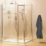Душевой уголок Burlington C20/C11/C15 100x70 стекло прозрачное/профиль хром