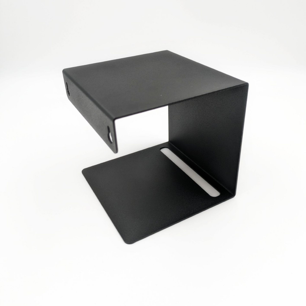 Держатель для туалетной бумаги MetaDec Quadratic c полочкой для телефона, черный