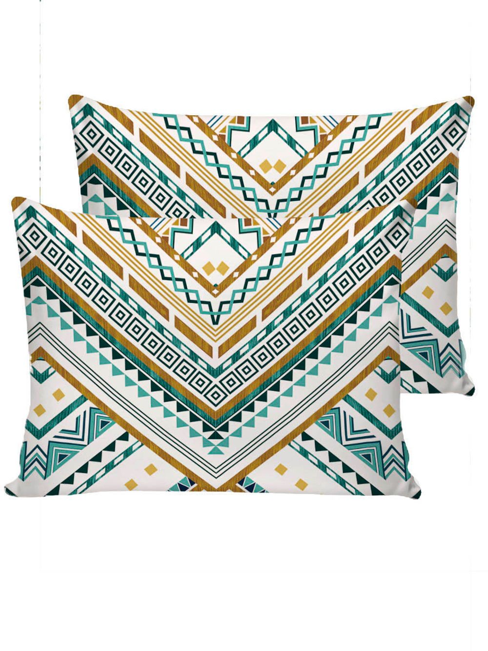 Постельное белье перкаль Сказка "Зигзаг" евро Наволочка 50х70 см 2 шт Простынь на резинке 180x200 см Пододеяльник 200x215 см