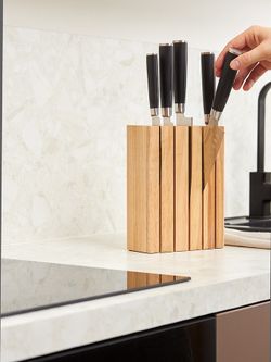 Подставка для ножей Hevea, светлое дерево