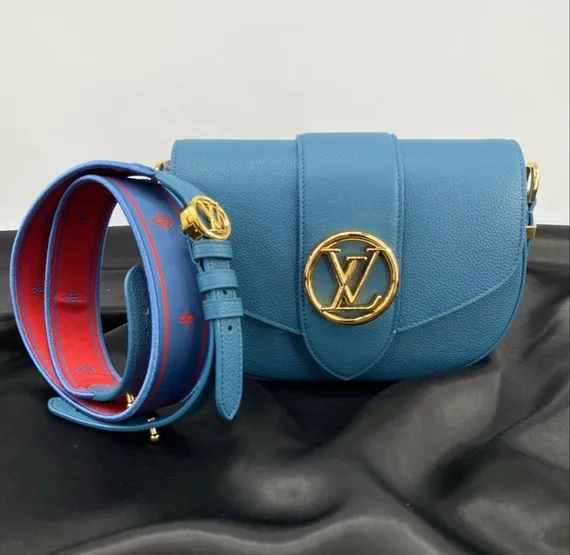 Сумка Louis Vuitton Pont 9 Soft PM синий