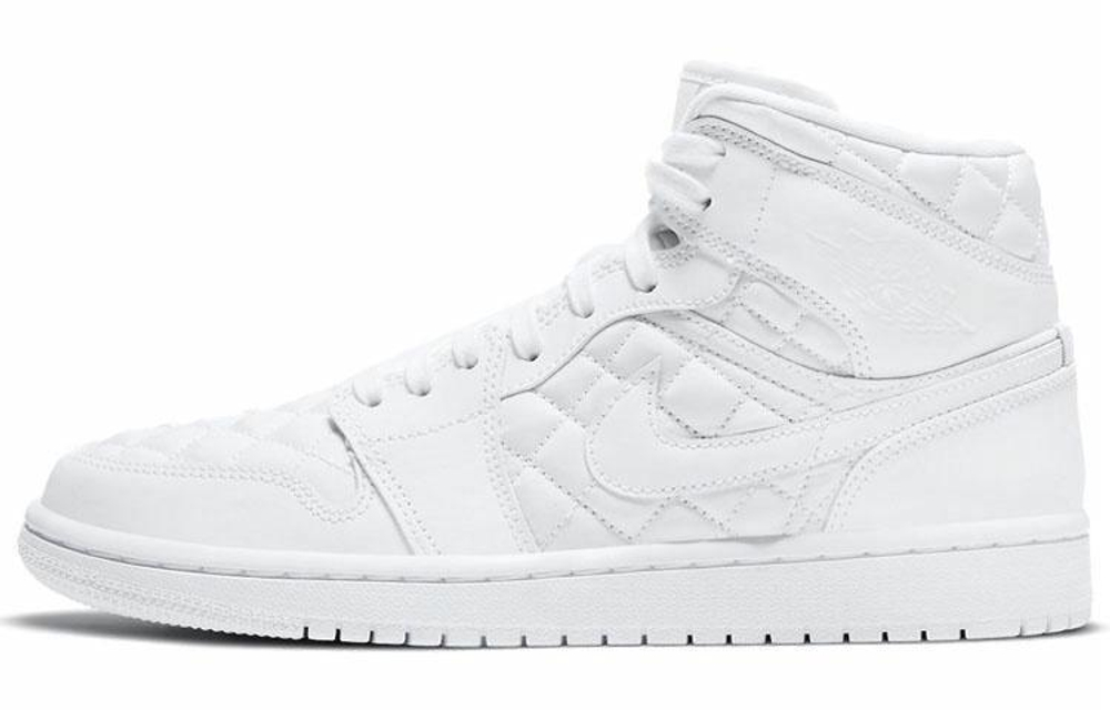 Кроссовки Jordan Air Jordan 1 Mid "Quilted White" (Женская размерная сетка)