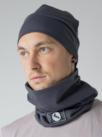 Шапка трикотажная Город Горький серая