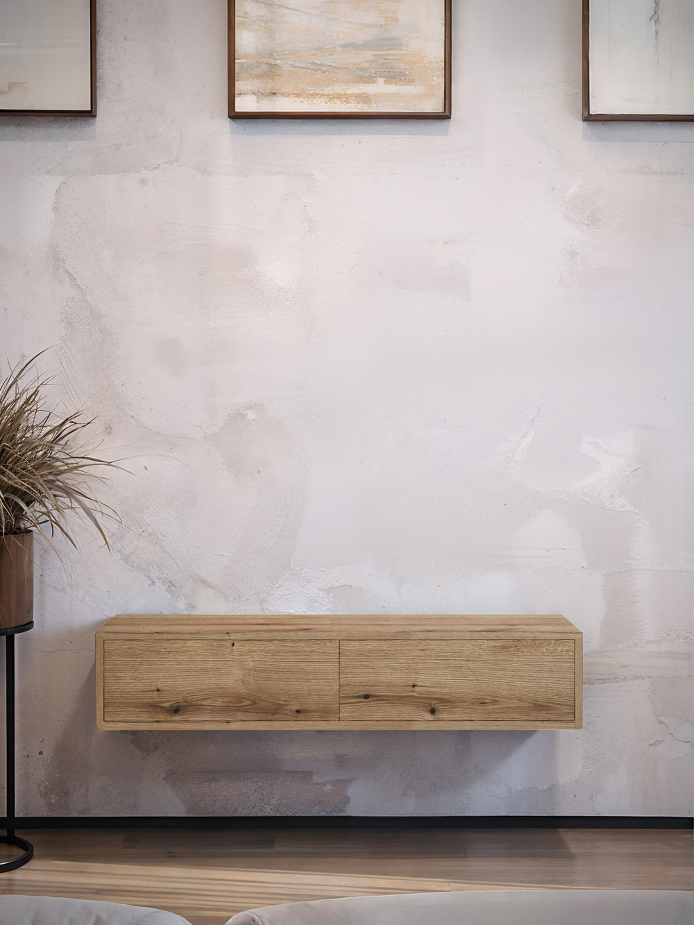 Тумба подвесная без перегородки _Дуб