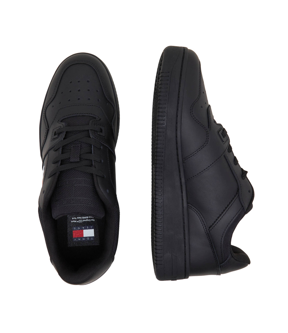 Кожаные кроссовки Tommy Jeans - черный(EM0EM01395)