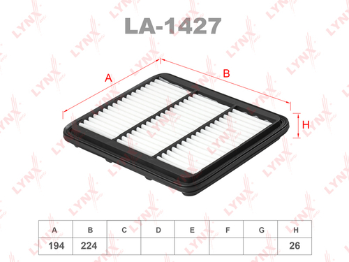 Фильтр воздушный   LYNX  LA-1427