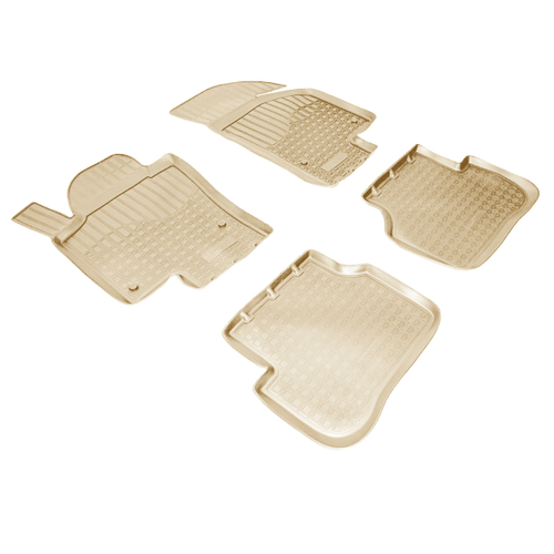 Ковры в салон Norplast/Unidec для Volkswagen Passat в кузове CC (2012-), Бежевый, арт.NPA10-C95-360-B