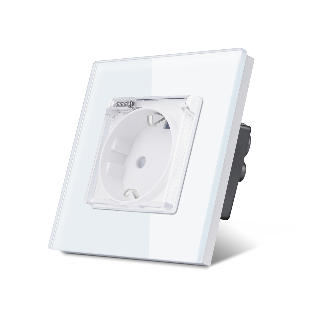 Розетка влагозащищённая в рамку 16А M1FWP БЕЛЫЙ