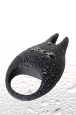 Виброкольцо Erotist силикон черное 7,9 см