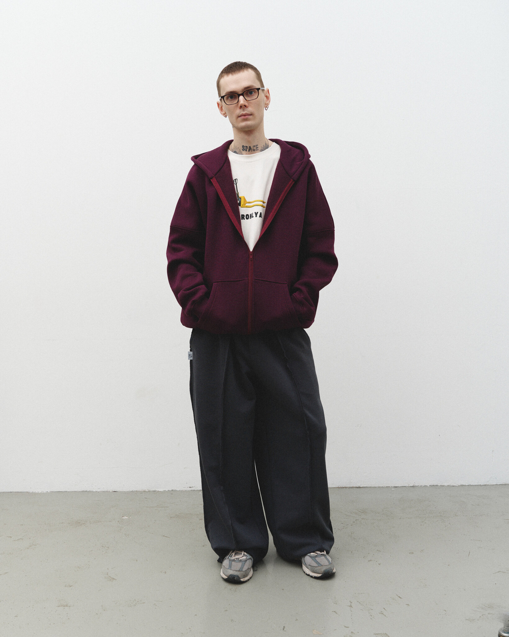 Zip-Up Hoodie Potent Purple