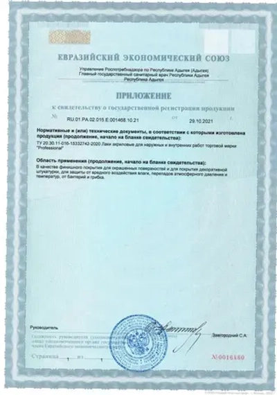 PROFESSIONAL Лак акриловый глянцевый финишный, лак строительный универсальный для стен, для бетона, для дерева бесцветный 1кг