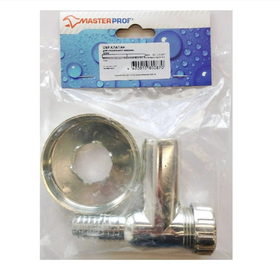 Клапан обратный, для стиральной машины, угловой, со штуцером, хром TeRma 10092