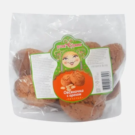 Печенье Русские пряники Овсяночка с орехом 350г