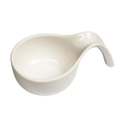 Соусник 80 мл 12*7,5 см h3,8 см Mini Mix с ручкой белый фарфор P.L. Proff Cuisine [6]