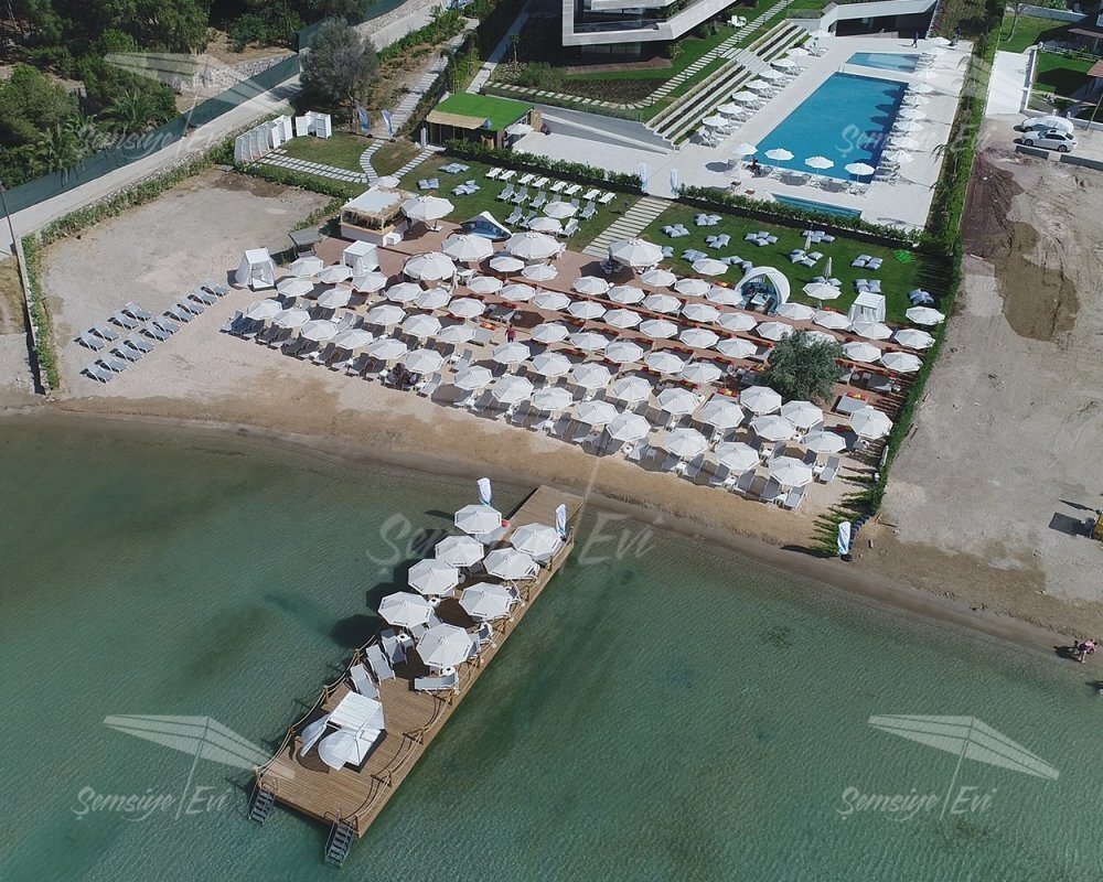 Зонт профессиональный Kiwi Clips, бежевый