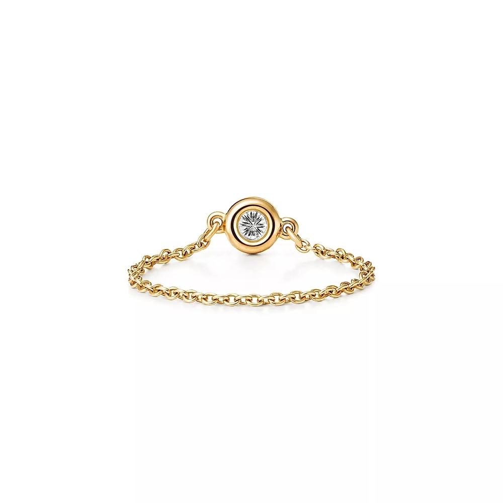 Кольцо из золота 18к(750 проба) с бриллиантом, Tiffany , Yard Ring✨